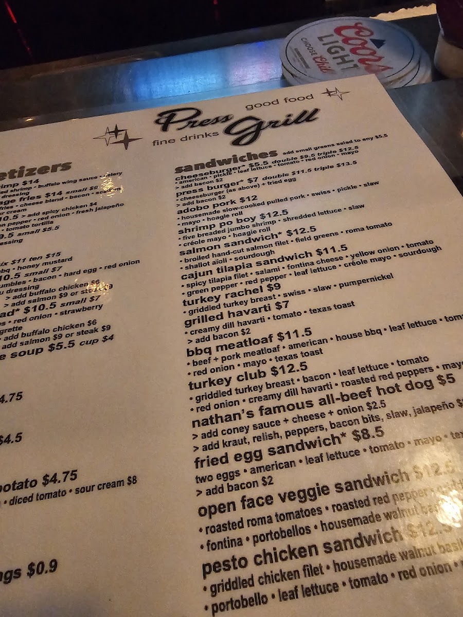 Press Grill Menu - Image 5